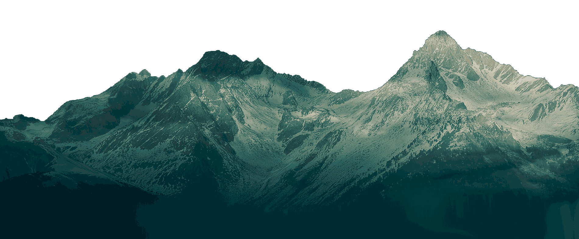 Silueta de la Cordillera de los Andes